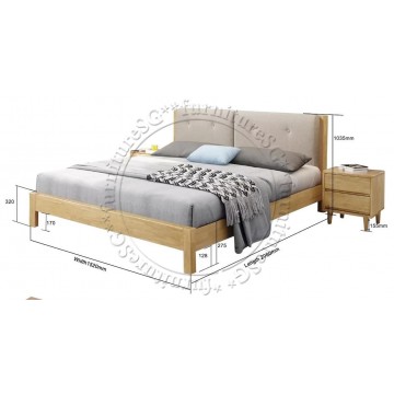 Elmer Soild Wooden Bed (Queen)